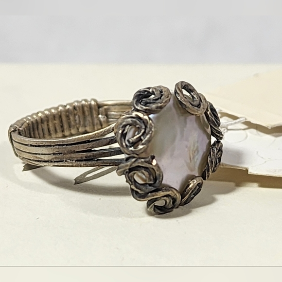 J. Jill Jewelry - VINTAGE J.Jill STERLING SILVER FRESH WATER PEARL WOMEN'S ROUND RING SIZE 7 NWT